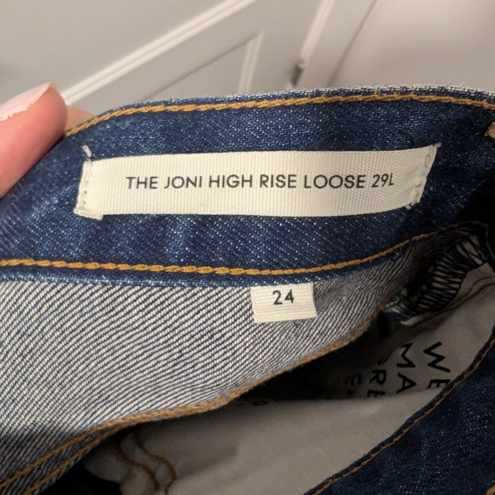 Denim Forum/The Joni High Rise Loose 29L Sz 24 - Picture 8 of 8